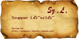 Szupper László névjegykártya